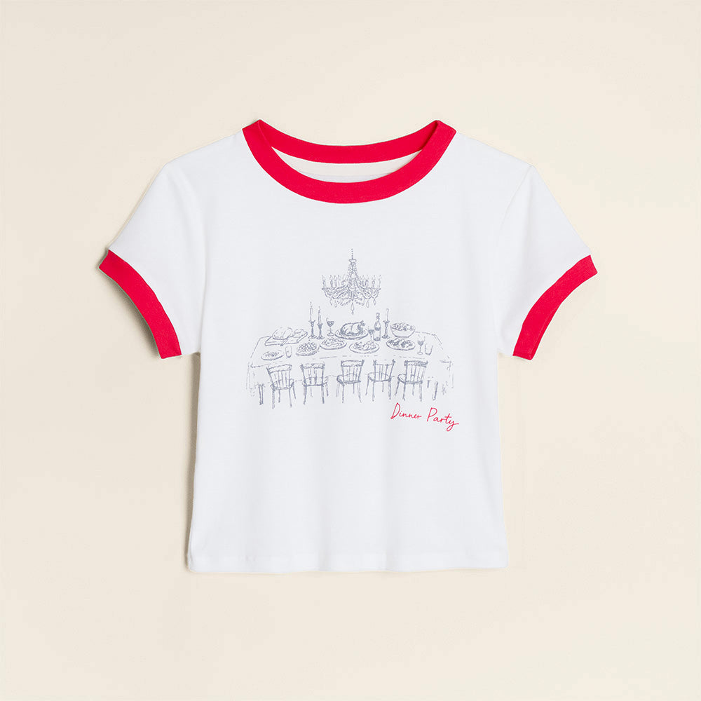 Dinner Party Ringer Tee - Niall Horan Official Store