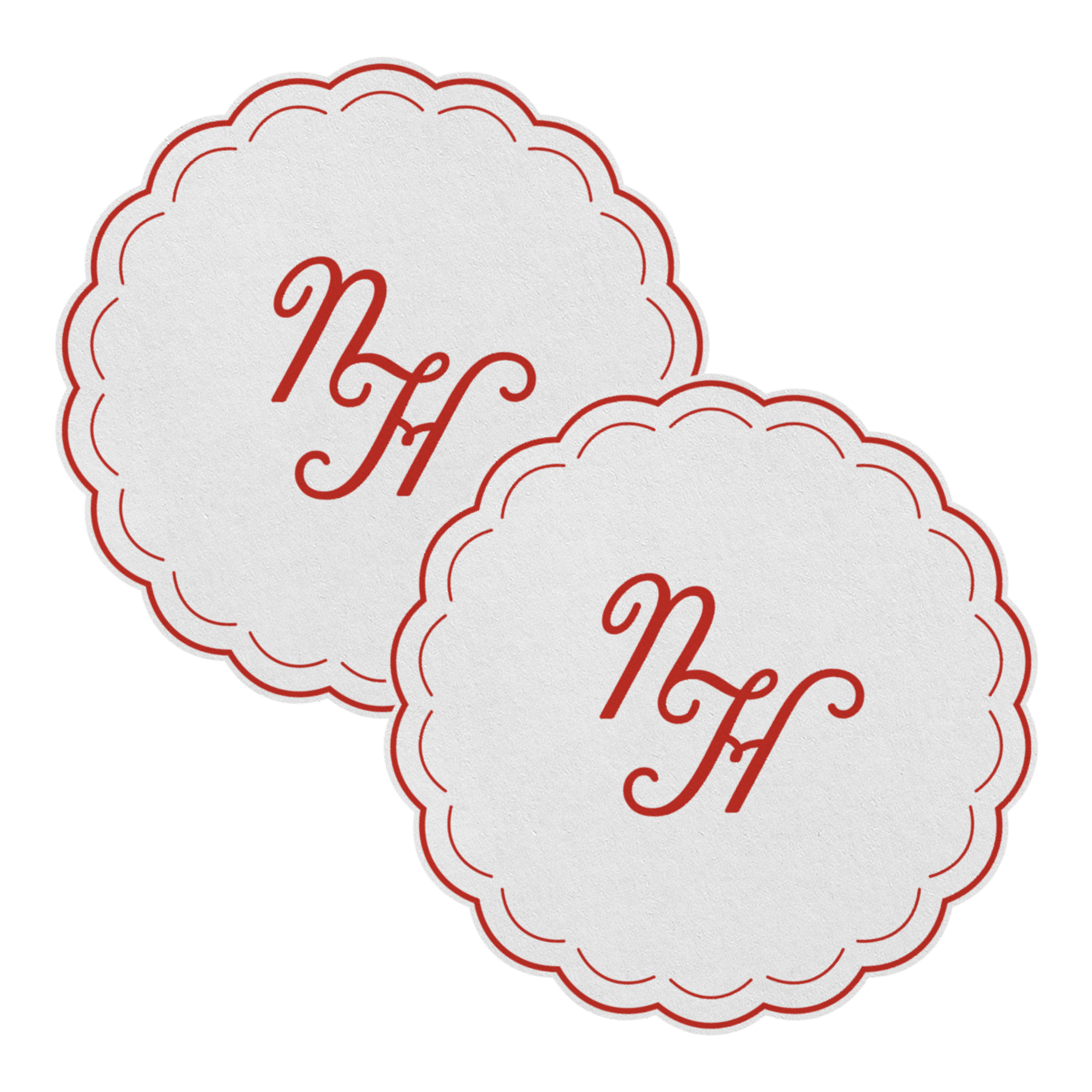 Dinner Party - Red Booth Edition Vinyl Coasters