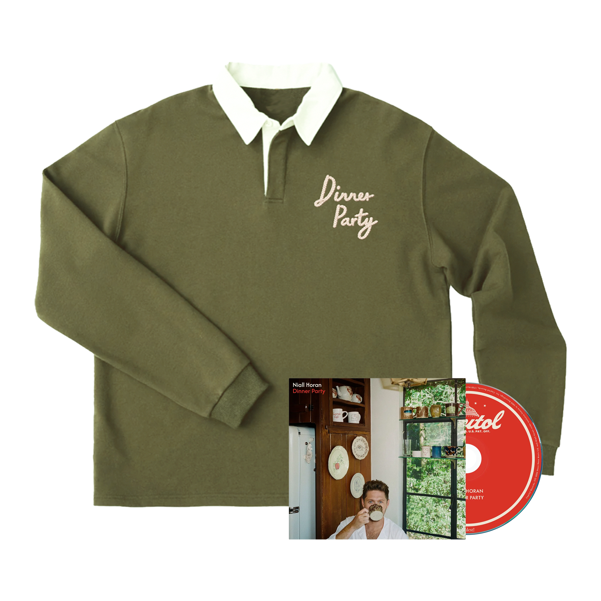 Dinner Party Fan Pack #1 - CD + Longsleeve Polo