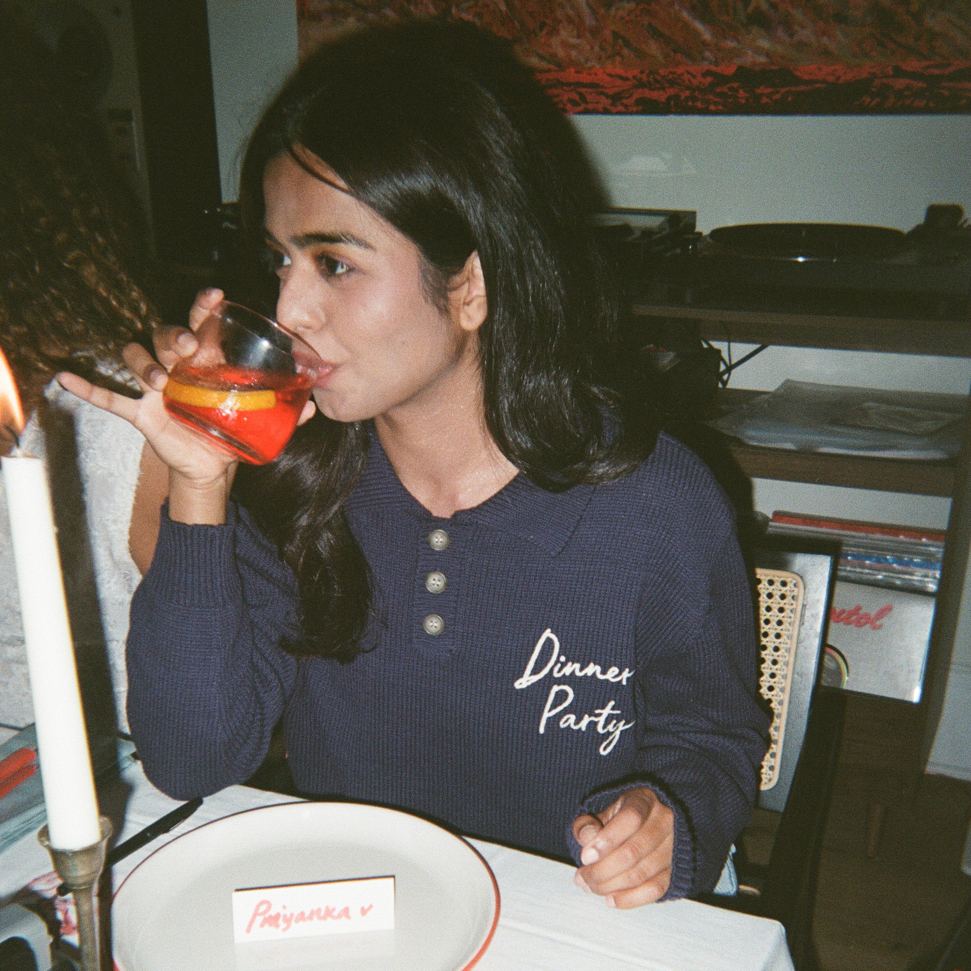 Dinner Party Button Down Knit